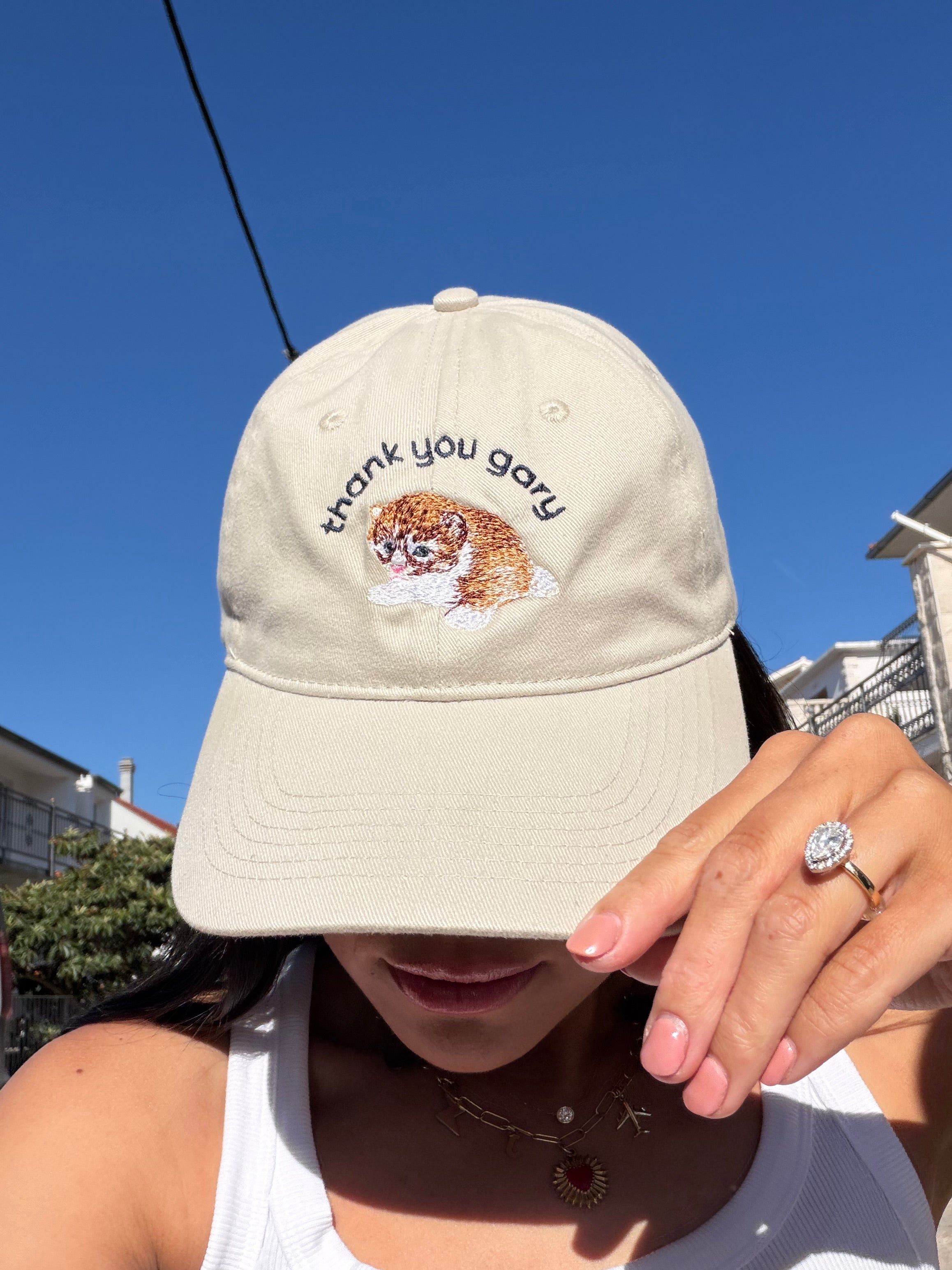 thank you gary hat - v1 (beige)