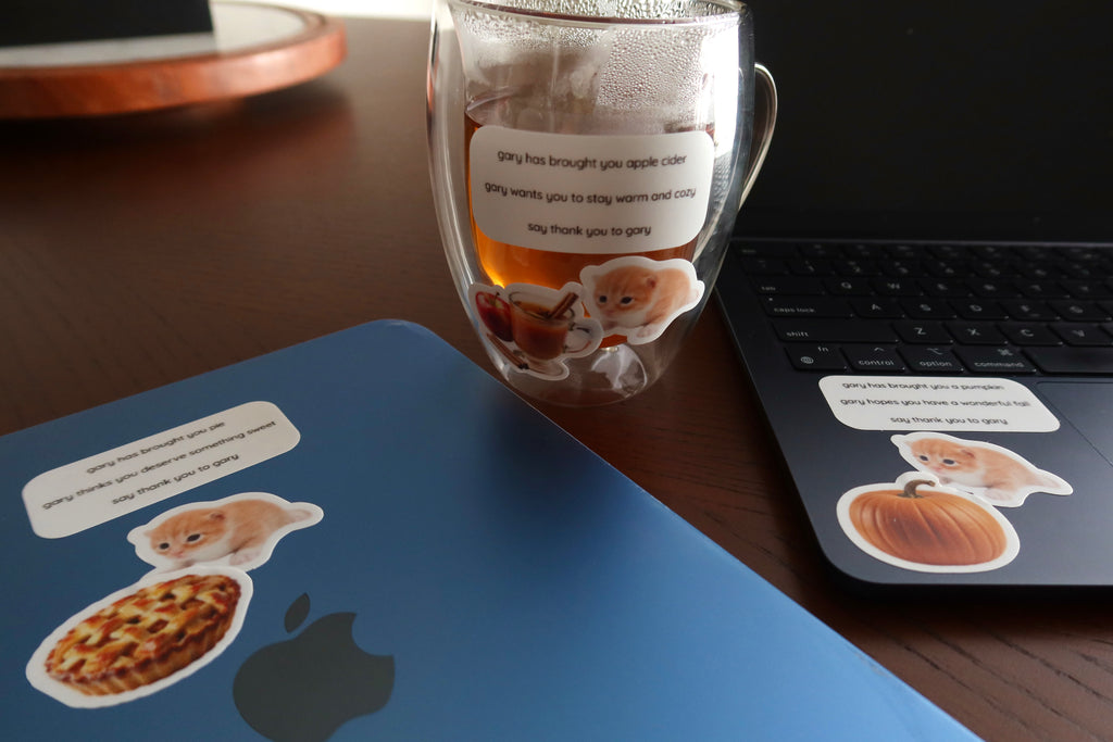 thank you gary sticker sheet - fall