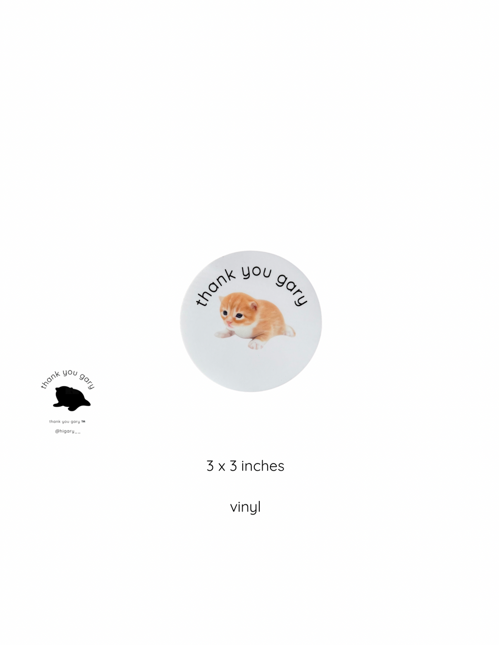 white vinyl sticker (free shipping)