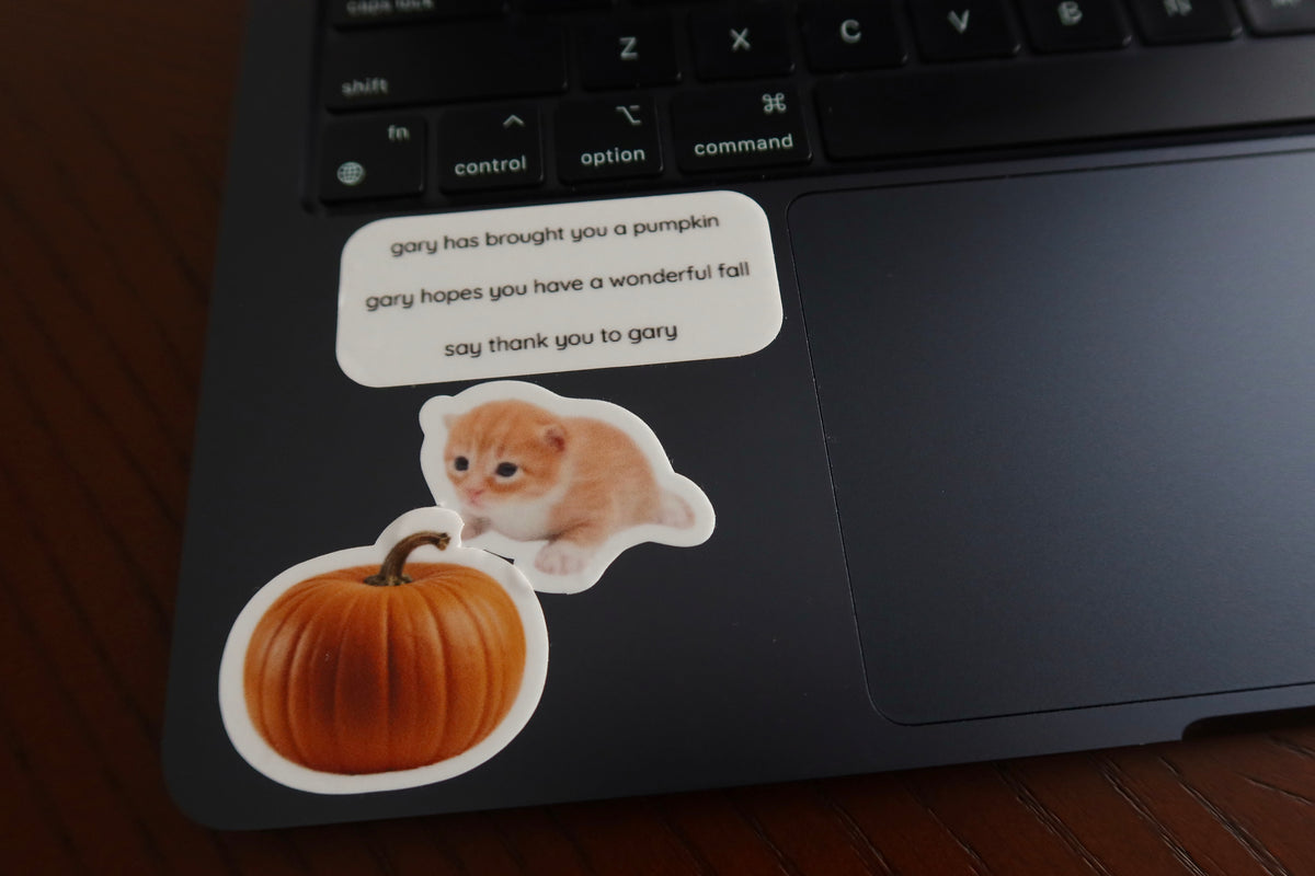 thank you gary sticker sheet - fall