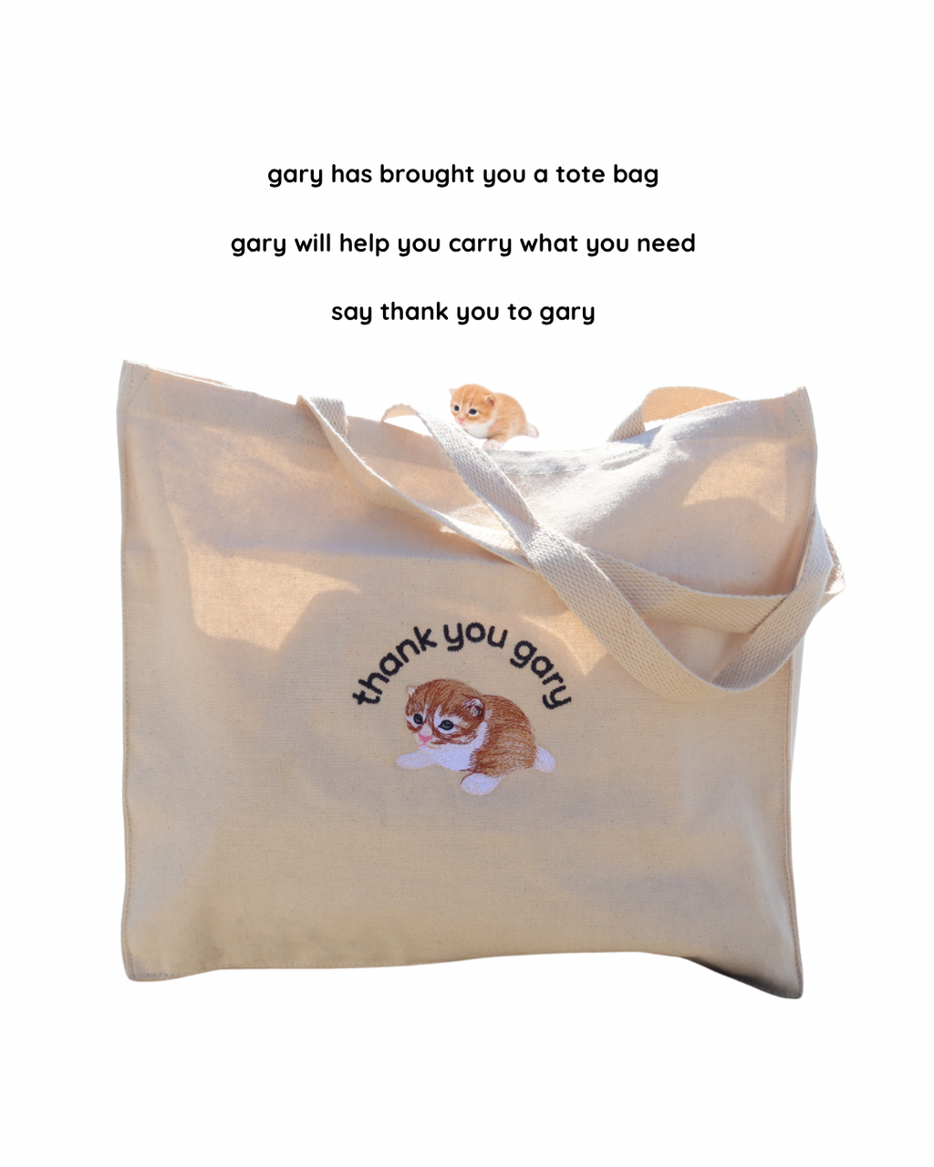 embroidered tote bag