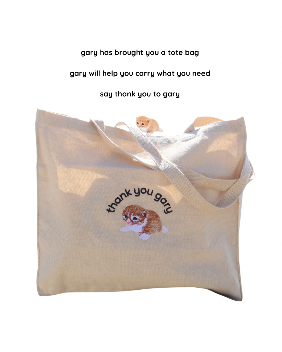 embroidered tote bag