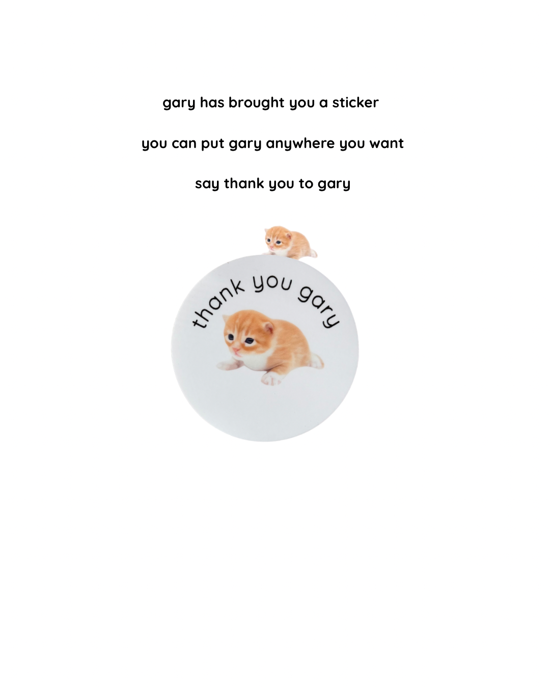 white vinyl sticker (free shipping)